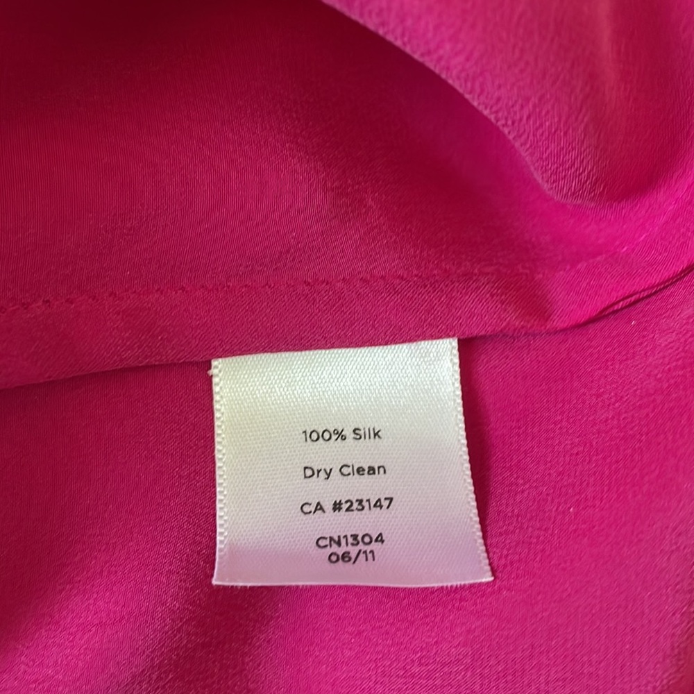 TALBOTS KIMONO SLEEVES 100% SILK POPOVER DRESS - Picture 15 of 16